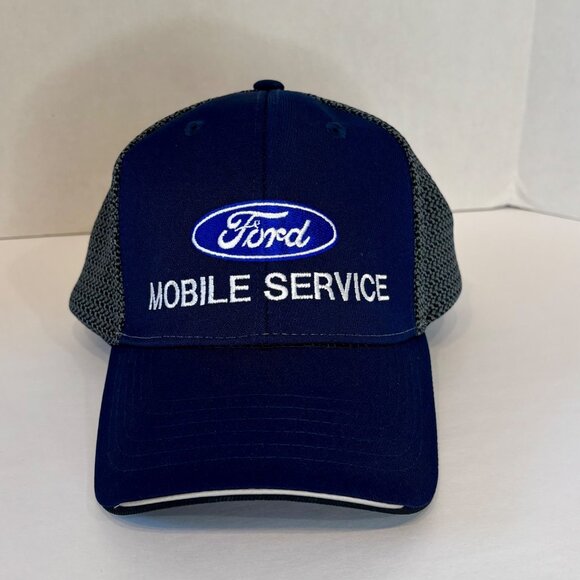 Ford Mobile Service Hat Mens Baseball Cap Adjustable Cintas Reflective Strip - Picture 1 of 13